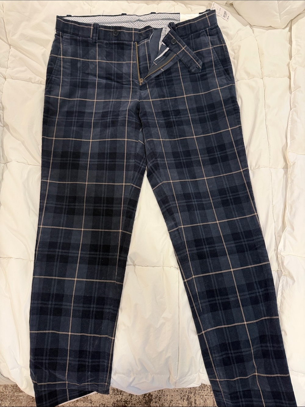Brooks Brothers Navy Plaid Dress Pants